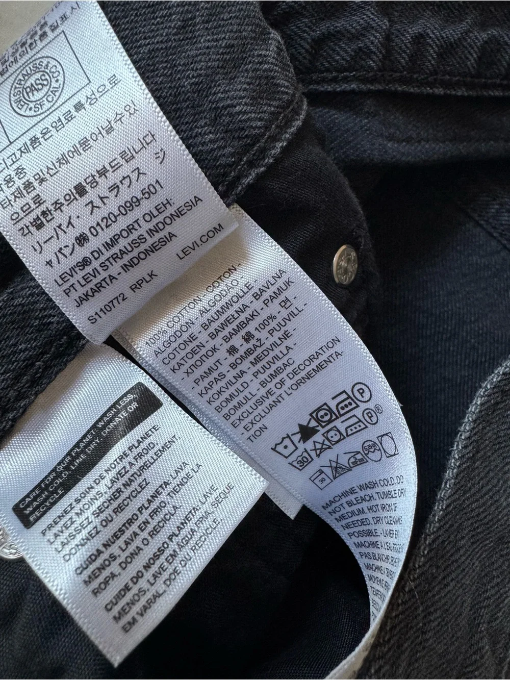 Levi’s Low Pro Straight Jeans - Raw Hem